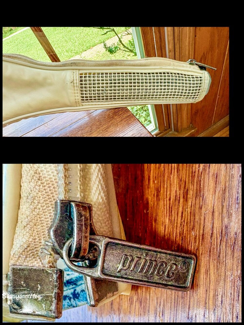 🆕VTG▪️PRINCE▪️1988 Tricomp Series 100 4 3/8 Grip Graphite Fiberglass Racquet - Picture 9 of 14